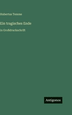 Hubertus Temme - tragisches Ende, Inbunden