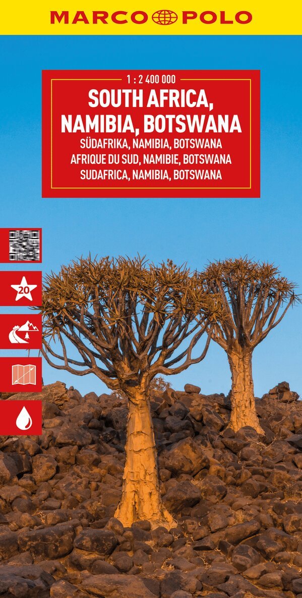 Marco Polo - South Africa, Namibia & Botswana Marco Polo Map, Övrigt