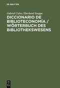 Diccionario de Biblioteconomia