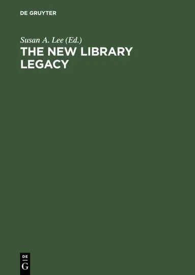 Susan A. Lee - New Library Legacy, Inbunden