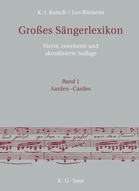 Leo Riemens, Karl-Josef Kutsch - Großes Sängerlexikon, E-bok