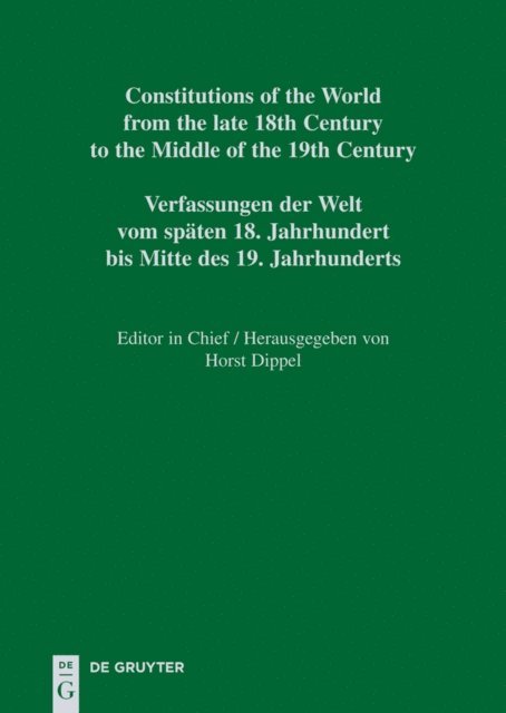Sebastian Dorsch, Horst Dippel - National Constitutions, E-bok