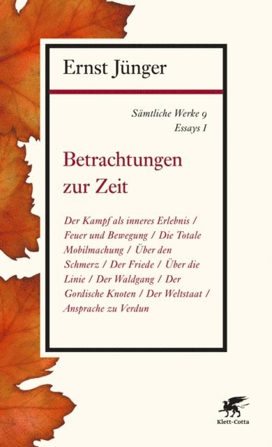 Ernst Junger - Sämtliche Werke - Band 9, E-bok