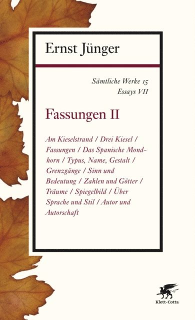 Ernst Junger - Sämtliche Werke - Band 15, E-bok