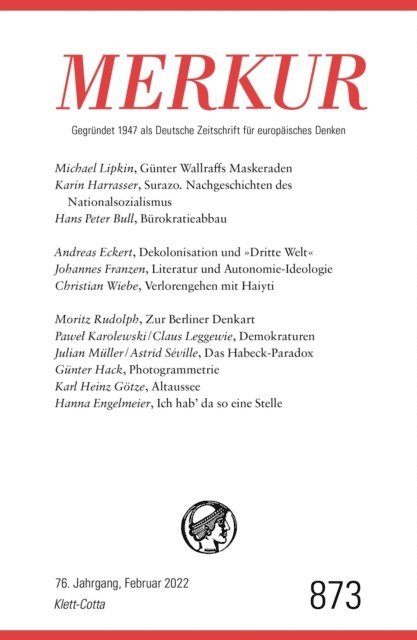 Ekkehard Knorer, Christian Demand - MERKUR Gegründet 1947 als Deutsche Zeitschrift für europäisches Denken - 2/2022, E-bok