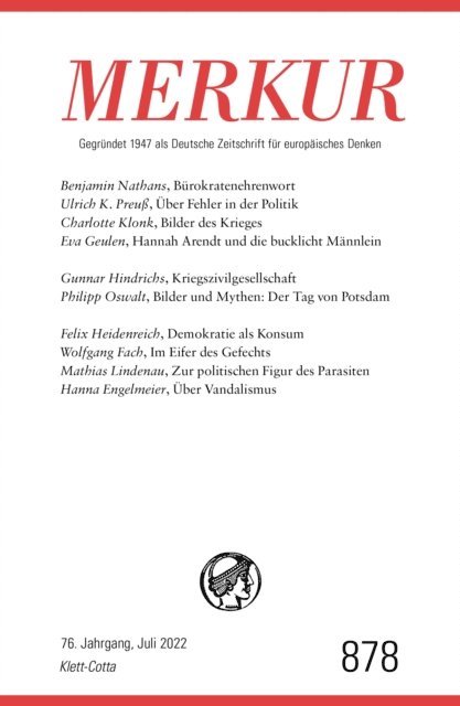 Ekkehard Knorer, Christian Demand - MERKUR Gegründet 1947 als Deutsche Zeitschrift für europäisches Denken - 7/2022, E-bok