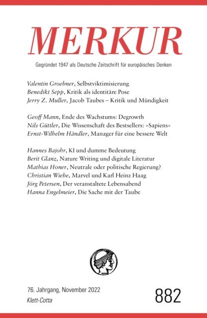Ekkehard Knorer, Christian Demand - MERKUR Gegründet 1947 als Deutsche Zeitschrift für europäisches Denken - 11/2022, E-bok