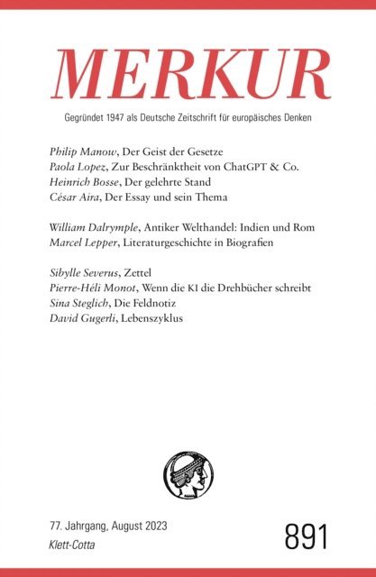 Ekkehard Knorer, Christian Demand - MERKUR  8/2023, E-bok
