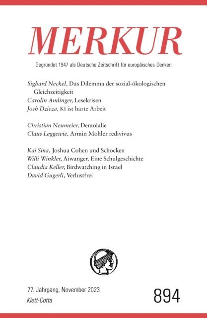 Ekkehard Knorer, Christian Demand - MERKUR  11/2023, E-bok