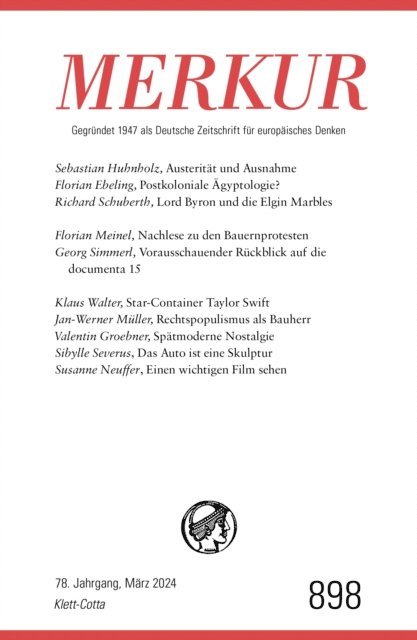 Ekkehard Knorer, Christian Demand - MERKUR 3/2024, Jg.78, E-bok