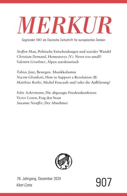 Ekkehard Knorer, Christian Demand - MERKUR 12/2024, Jg.78, E-bok
