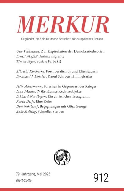 Ekkehard Knorer, Christian Demand - MERKUR 5/2025, Jg.79, E-bok