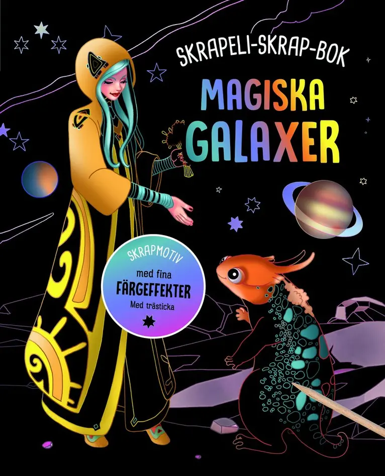 Magiska galaxer : Skrapmotiv med fina färgeffekter, Övrigt. Tillgänglighet: Lägg i varukorg