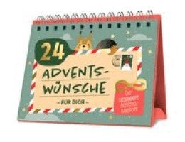 24 Adventswünsche für dich - Adventskalender, Inbunden