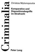 Komparative Und Dispositionsbegriffe Im Strafrecht