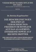 Die Beschraenkungen Der Privatversicherungsfreiheit Im Hinblick Auf Das Allgemeininteresse Sowie Auf Rechte Dritter