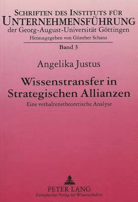Wissenstransfer in Strategischen Allianzen