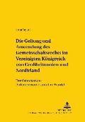 Die Geltung Und Anwendung Des Gemeinschaftsrechts Im Vereinigten Koenigreich Von Grobritannien Und Nordirland