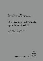 Text, Kontext Und Fremdsprachenunterricht