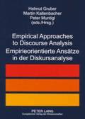 Empirical Approaches to Discourse Analysis Empirieorientierte Ansaetze in Der Diskursanalyse