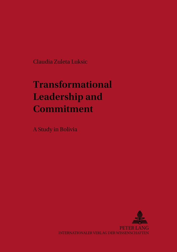 Claudia Zuleta Luksic, Detlev Liepmann - Transformational Leadership and Commitment, Häftad