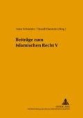 Beitraege Zum Islamischen Recht V