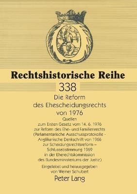 Reform des Ehescheidungsrechts von 1976