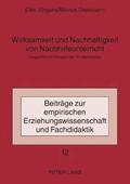Wirksamkeit und Nachhaltigkeit von Nachhilfeunterricht