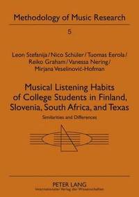 Musical Listening Habits of College Students in Finland, Slovenia, South Africa, and Texas