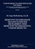 Berufsunfaehigkeit Selbstaendiger Im Rahmen Der Berufsunfaehigkeitsversicherung