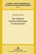 Die Negative Konkurrentenklage Im Steuerrecht