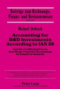 Accounting for R&D Investments According to IAS 38
