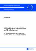 Whistleblowing in Deutschland Und Grossbritannien