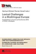 Lexical Challenges in a Multilingual Europe