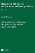 Substantielle Vereinbarungen Europaeischer Betriebsraete