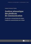 Analyse Smantique Des Prdicats de Communication