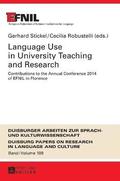 Language Use in University Teaching and Research