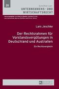 Rechtsrahmen fuer Vorstandsverguetungen in Deutschland und Australien