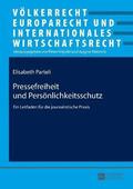Pressefreiheit Und Persoenlichkeitsschutz