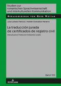 La traduccin jurada de certificados de registro civil