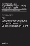 Die Schiedsrichterkuendigung Im Deutschen Und Us-Amerikanischen Recht