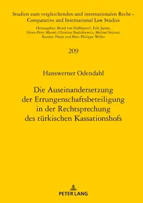Hanswerner Odendahl, Heinz-Peter Mansel - Auseinandersetzung Der Errungenschaftsbeteiligung in Der Rechtsprechung Des Tuerkischen Kassationshofs, Inbunden. Tillgänglighet: Tillfälligt slut