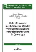 Rule of Law und institutioneller Wandel