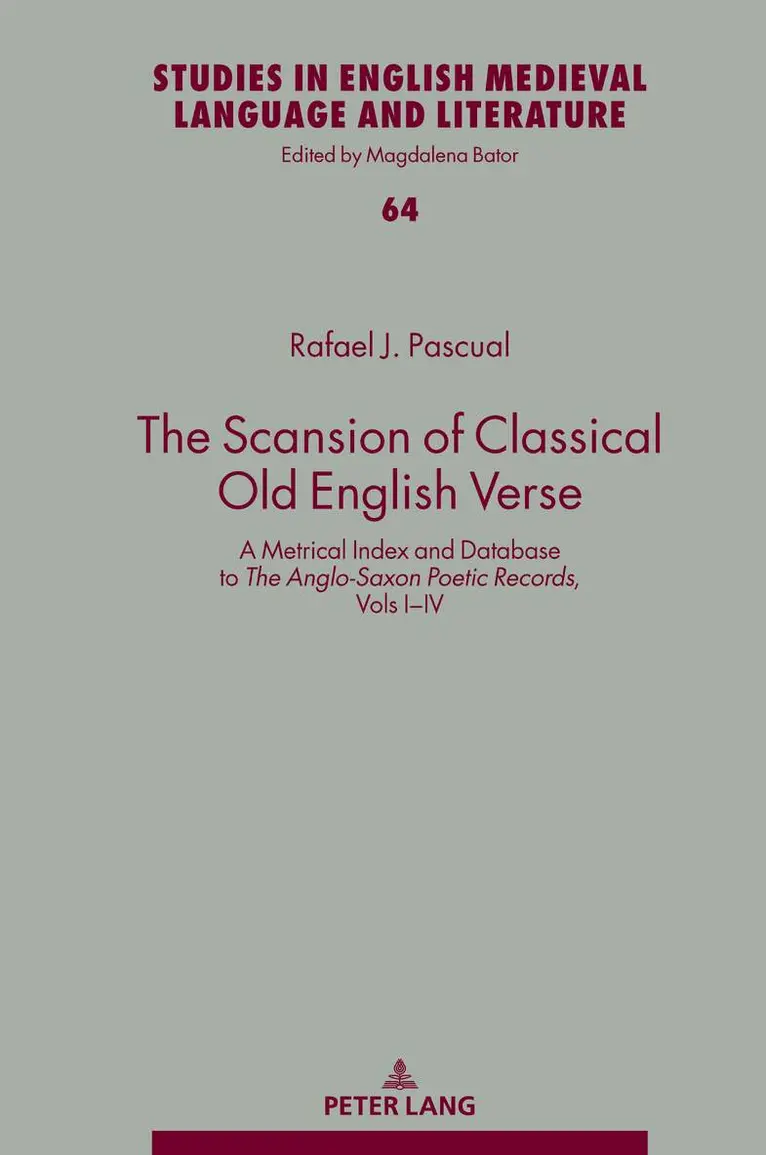 Rafael Pascual - Scansion of Classical Old English Verse, Inbunden. Tillgänglighet: Lägg i varukorg