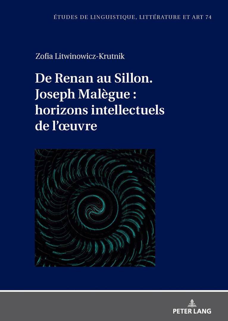 Zofia Litwinowicz-Krutnik - De Renan au Sillon. Joseph Malègue : horizons intellectuels de l’œuvre, Inbunden. Tillgänglighet: Lägg i varukorg