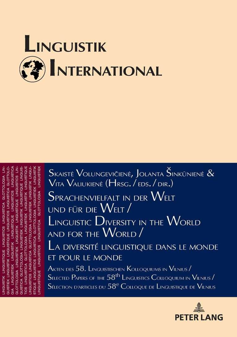 Skaistė Volungevičienė, Jolanta Šinkūnienė, Vita Valiukienė - Sprachenvielfalt in der Welt und fuer die Welt / Linguistic Diversity in the World and for the World / La diversité linguistique dans le monde et pour le monde, Inbunden