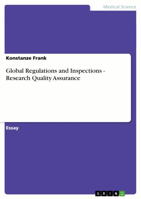 Konstanze Frank - Global Regulations and Inspections - Research Quality Assurance, E-bok
