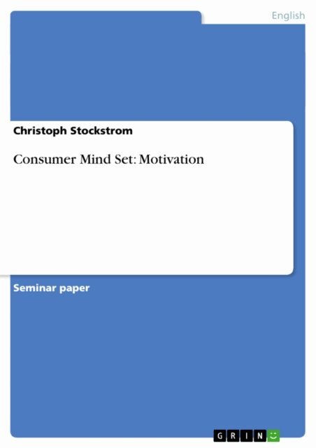 Christoph Stockstrom - Consumer Mind Set: Motivation, E-bok