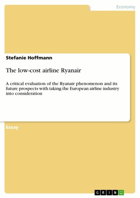 Stefanie Hoffmann - low-cost airline Ryanair, E-bok