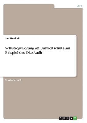 Jan Henkel - Selbstregulierung im Umweltschutz am Beispiel des Öko Audit, Häftad